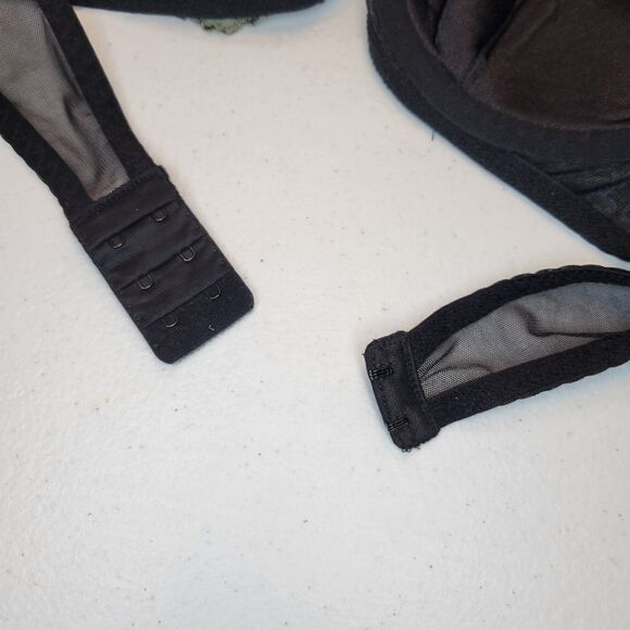 FREDERICK'S of Hollywood Green and Black Underwire Halter Bra Women's Medium Y2K - Picture 9 of 11